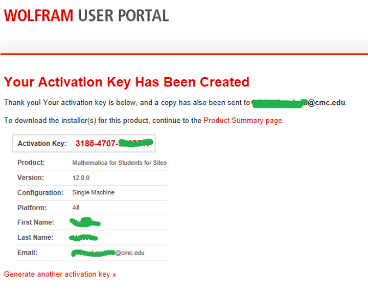 Wolfram Activation Key