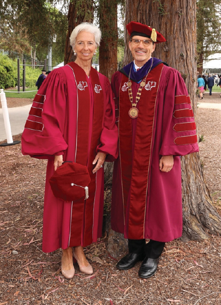 Christine Lagarde and Hiram Chodosh