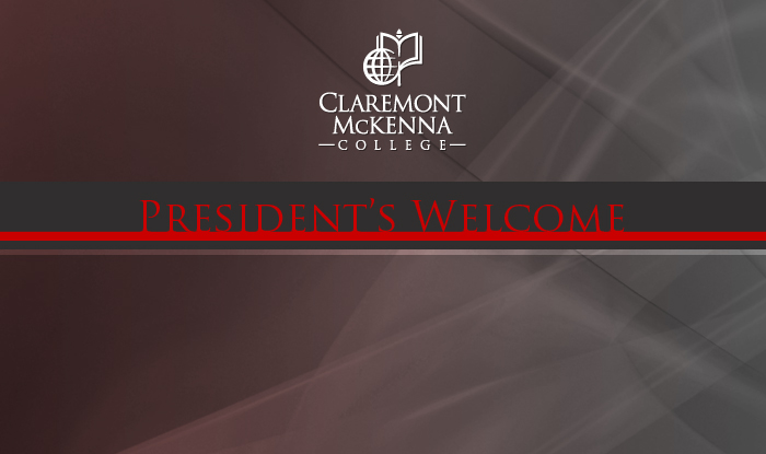 President's welcome