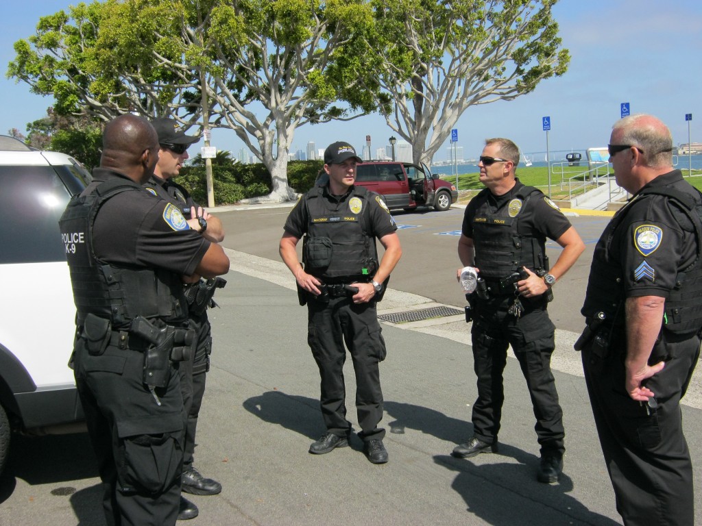 Group of police