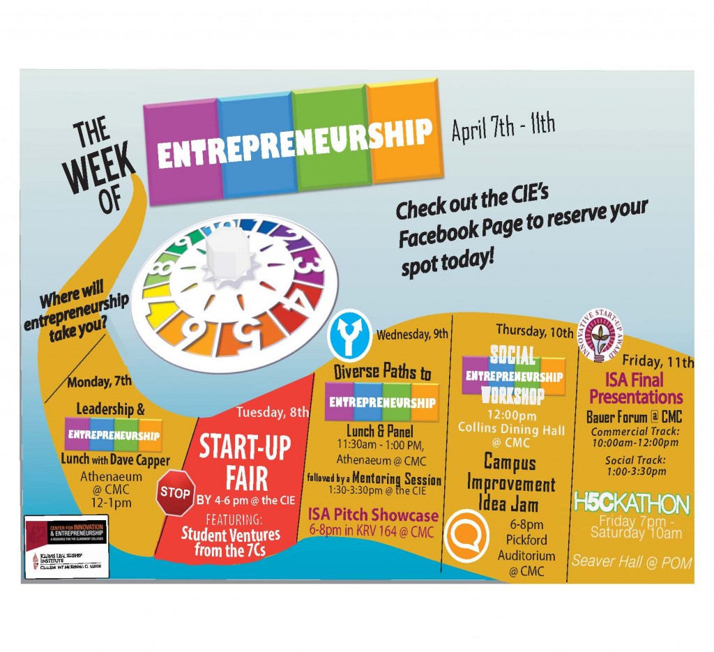 Entrepreneurship week schedule