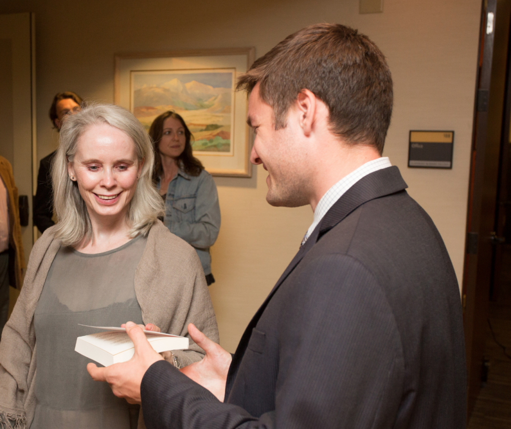 Mary Gaitskill and Ben Tillotson '15