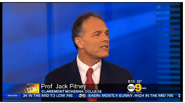 Prof. Jack Pitney was a guest on KCAL 9's Jan. 18 morning broadcast.