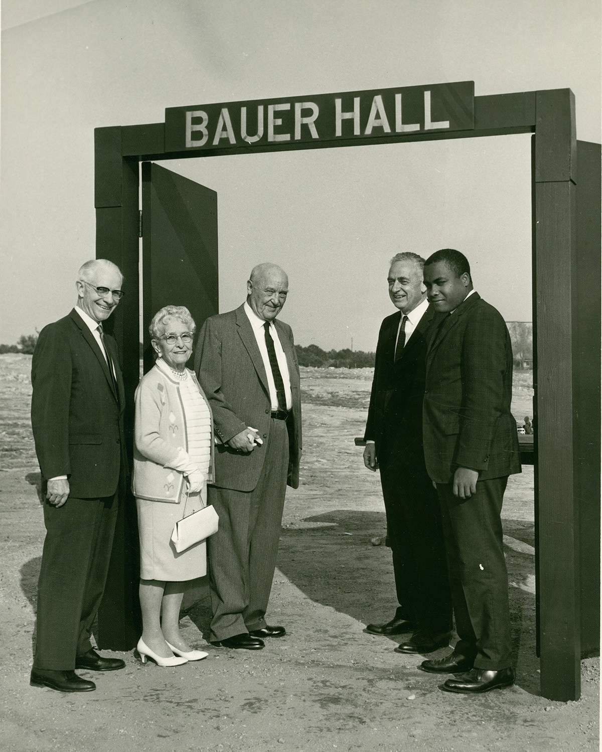 Donors at Bauer Hall groundbreaking