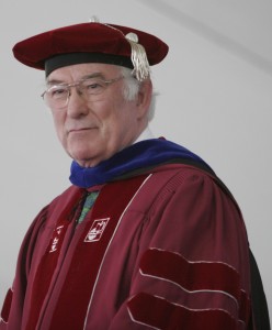 The Nobel laureate, in his CMC regalia, at Commencement 2006