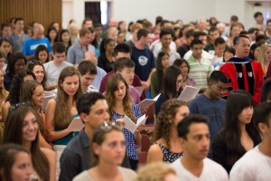 Students in audience at Convocation