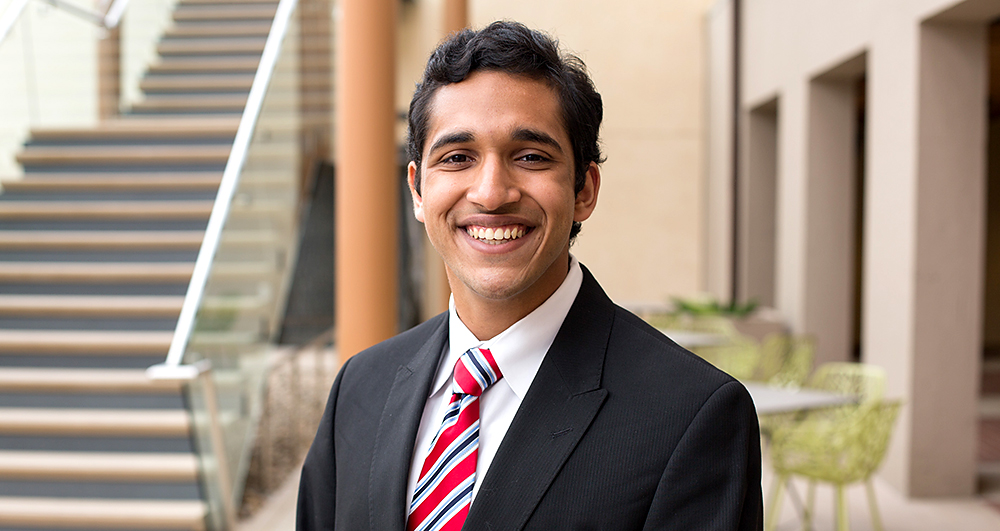 Syed Umar Farooq was awarded a 2016 Truman Scholarship