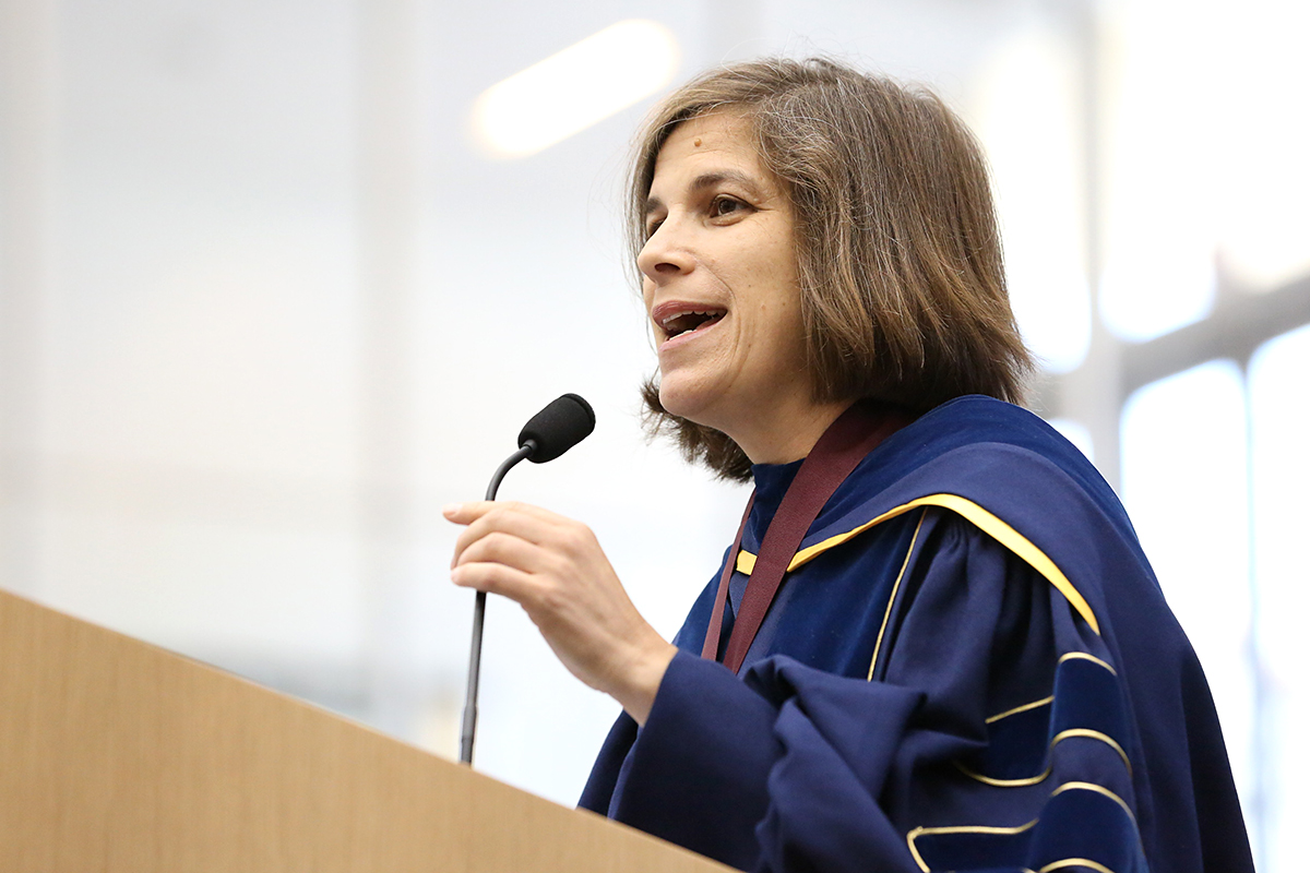 Prof. Diana Selig speaks at CMC's 2016 Convocation