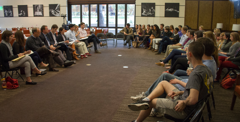Faculty and students gather for The Current, a forum for lively, engaged debate on timely topics