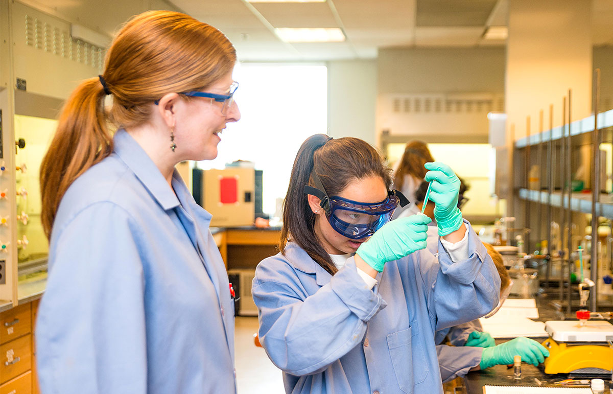 Prof. Anna Wenzel in the lab