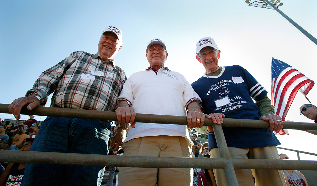 Former players from the 1950s era Claremont-Pomona team