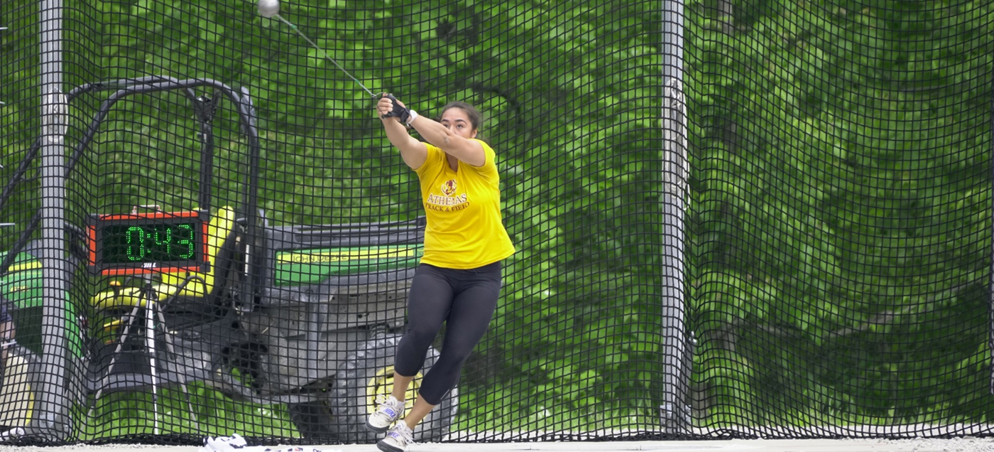 Emily Bassett's hammer throw