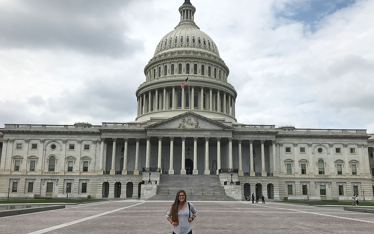 Chloe Amarilla at the U.S. Capitol