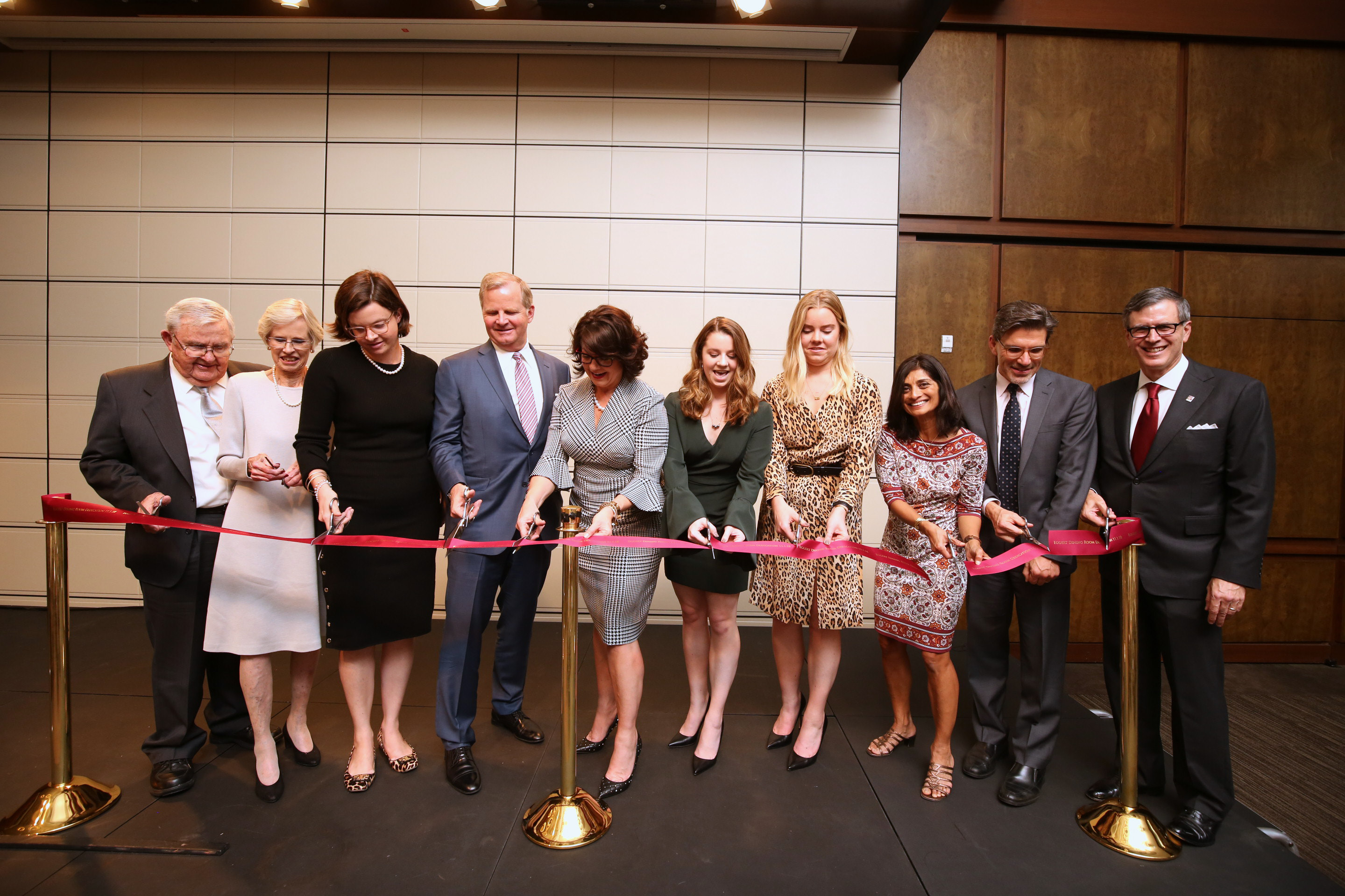 Eggert dining room ribbon cutting