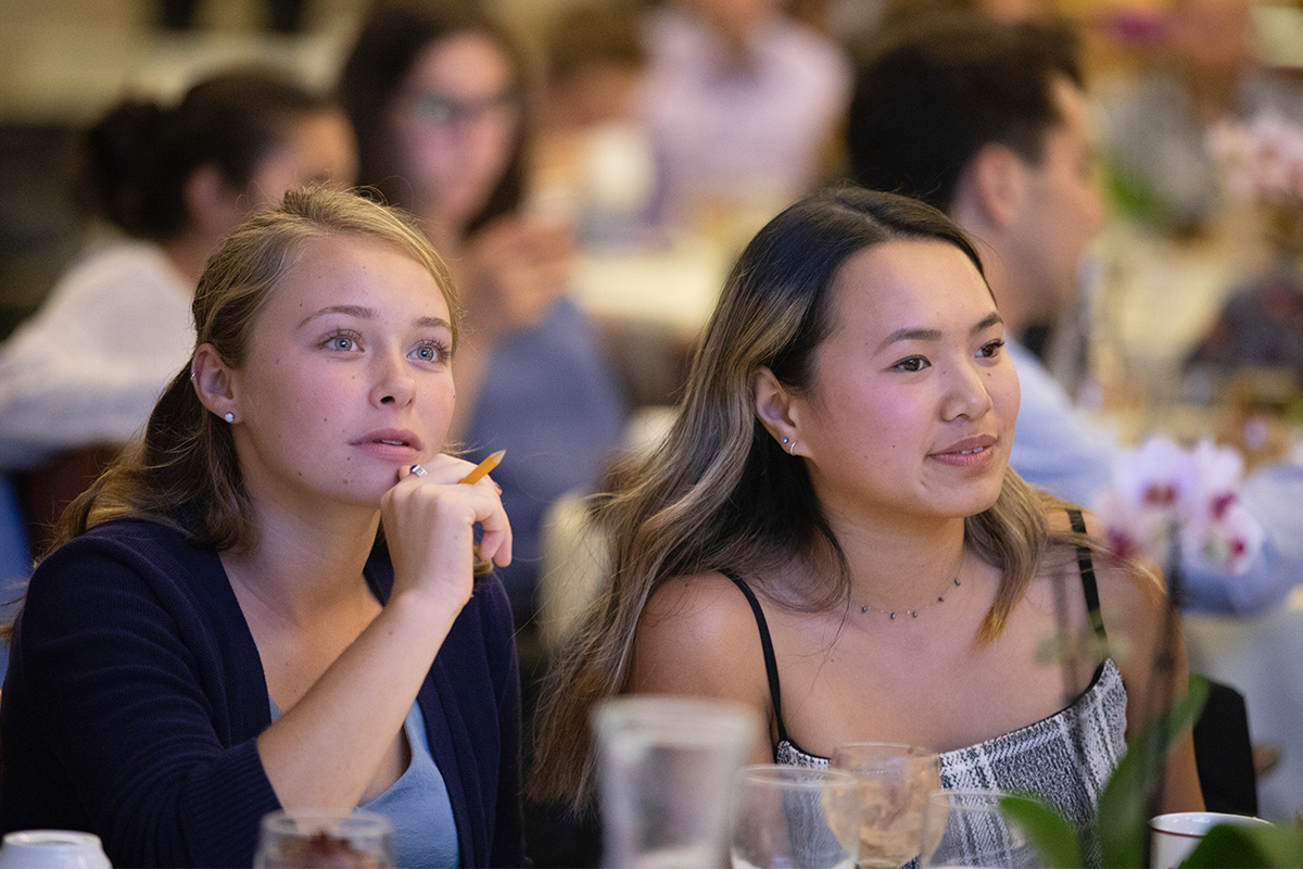 Students at Ath event