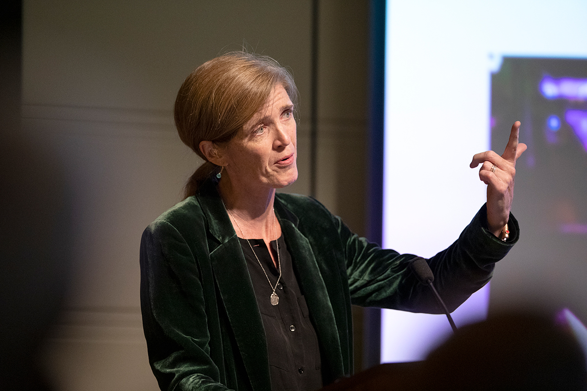 Susan Power speaking at the Athanaeum