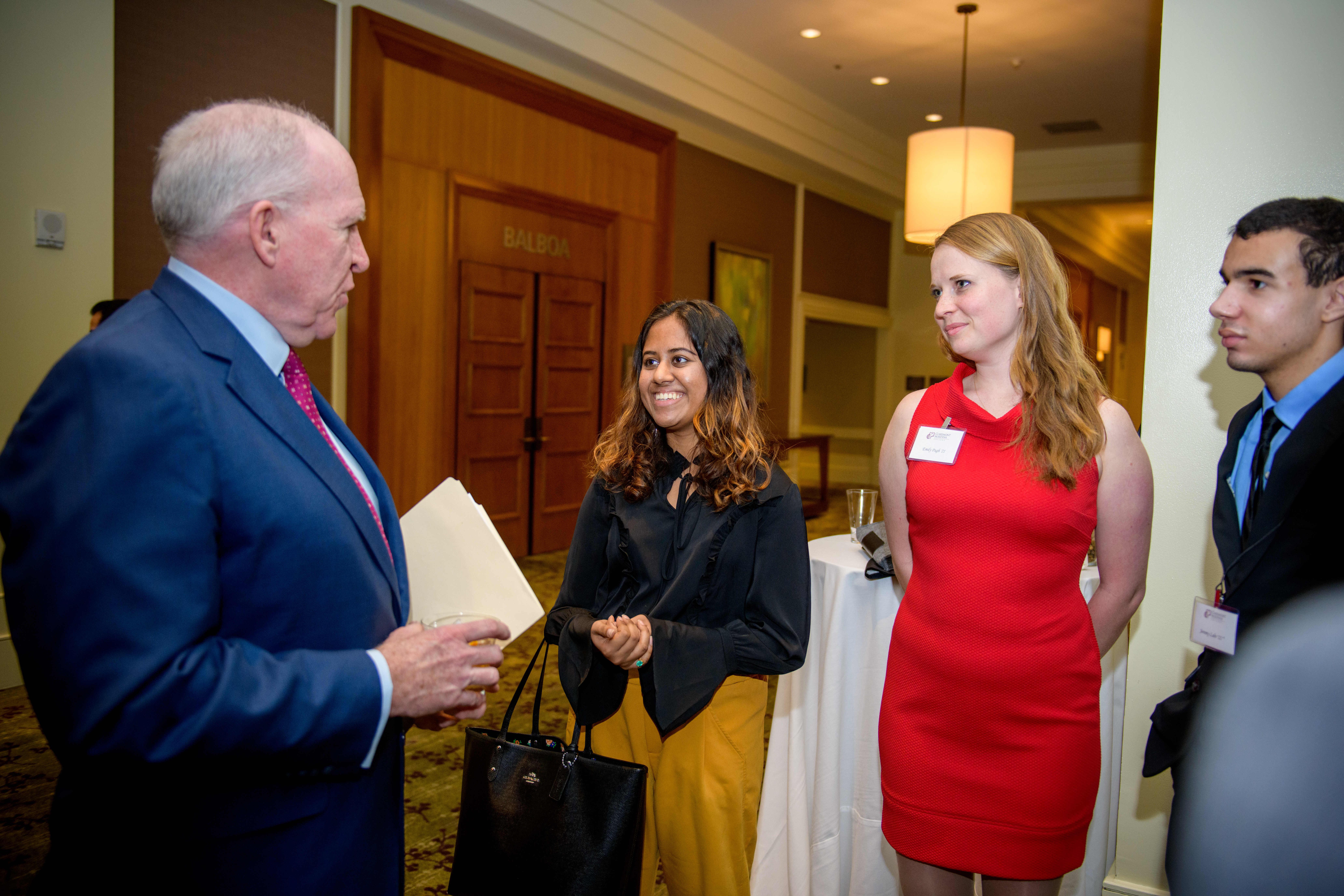 John Brennan with CMC students