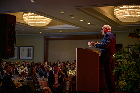 John Brennan speaks at the “Ath on the Road” series in Orange County, an Athenaeum partnership with the Res Publica Society