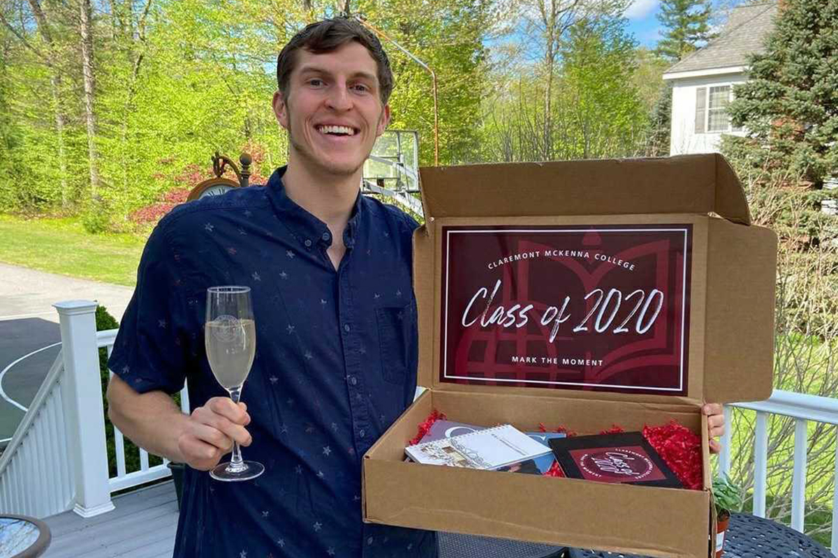 Max Kirsch '20 with Mark The Moment gift box