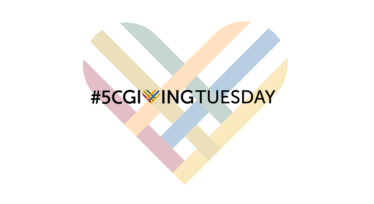 5C Giving Tuesday Logo - multicolored striped heart