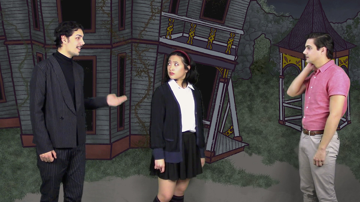 Still from “The Addams Family Musical,” a 5Cs theater collaboration