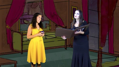 Still from "The Addams Family Musical," a 5Cs theater collaboration