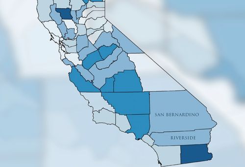 IE Report Map of California