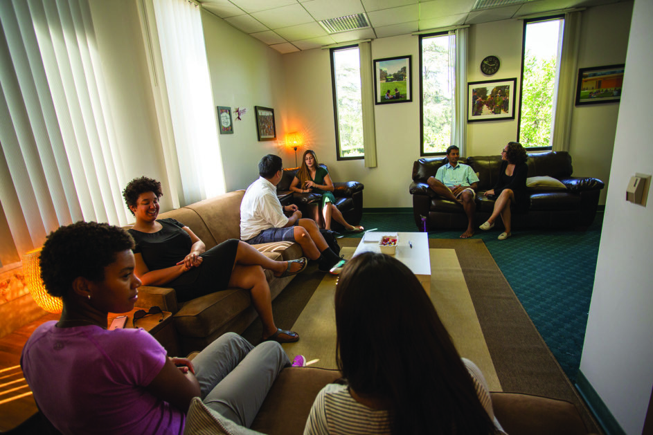 Students enjoy a moment in the CARE Center