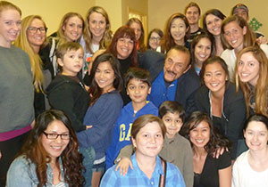 Students along with two faculty members