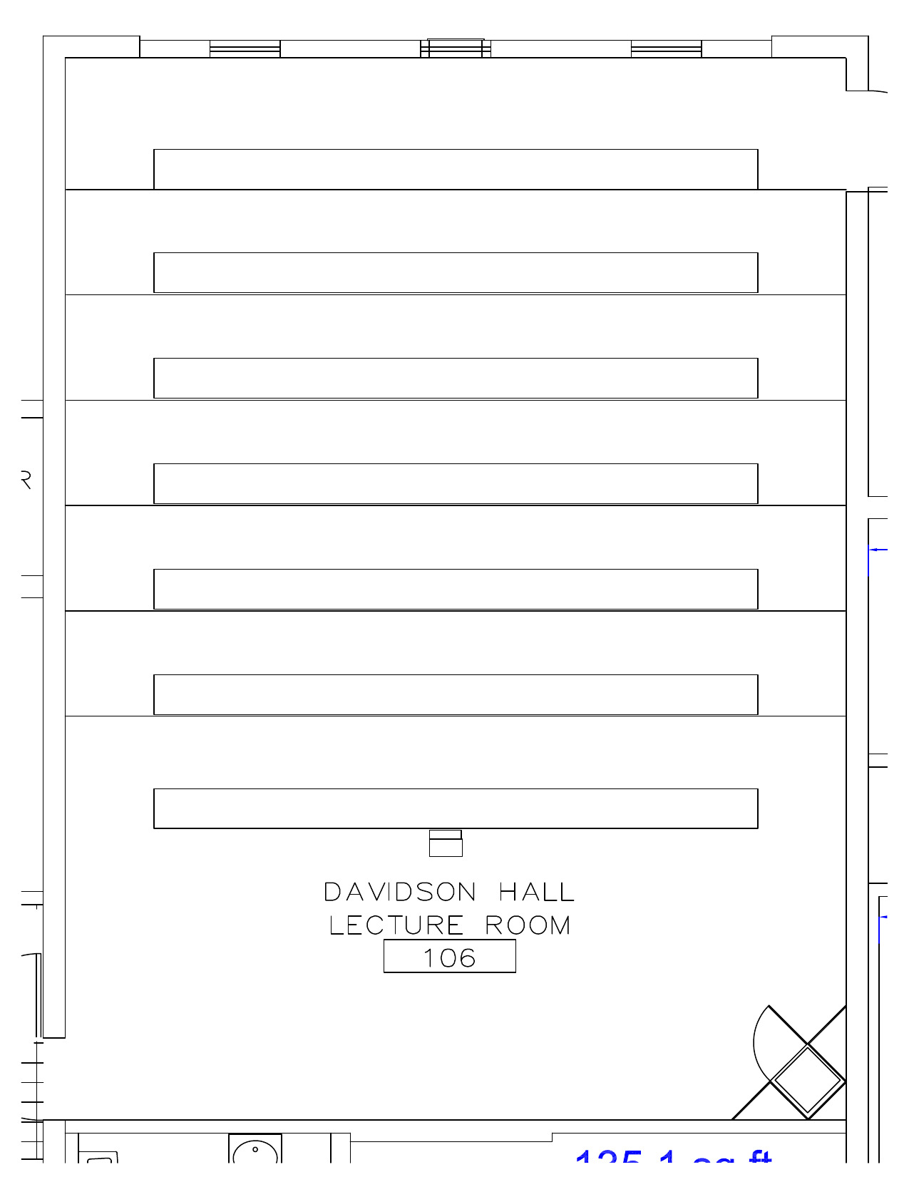 Seating chart for Davidson Hall
