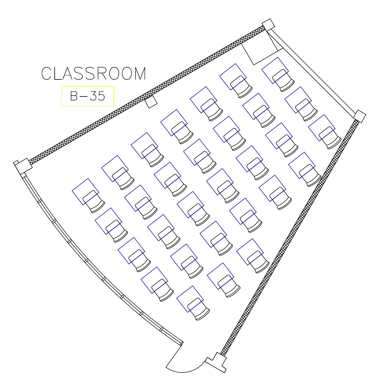 Seating chart of Bauer 35