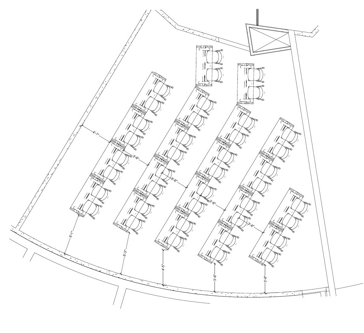 Seating chart of Bauer 36