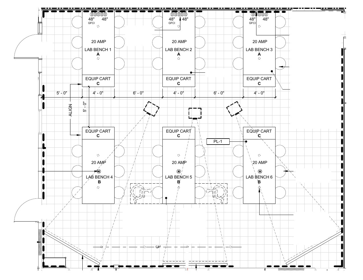 Seating chart for Center Court D1