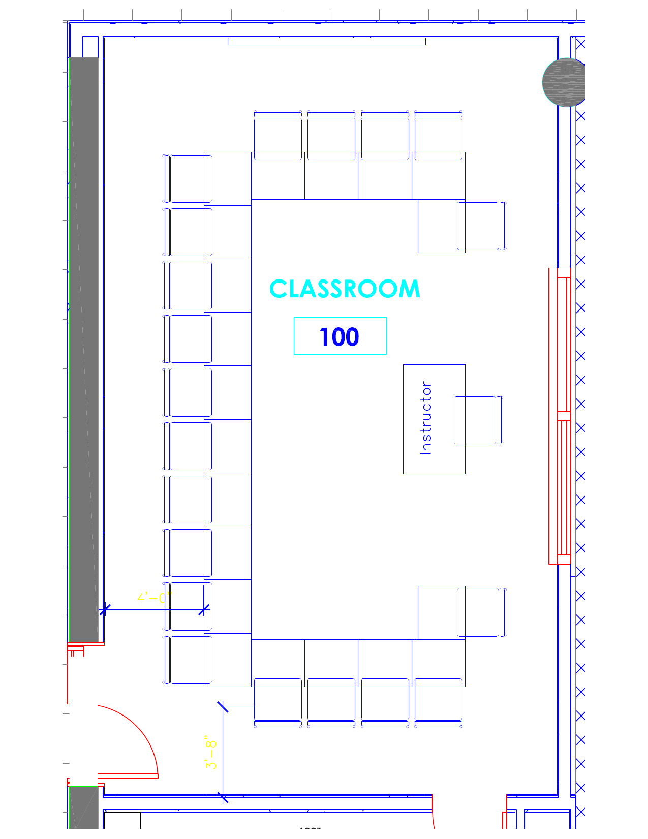 Seating chart for Kravis 100