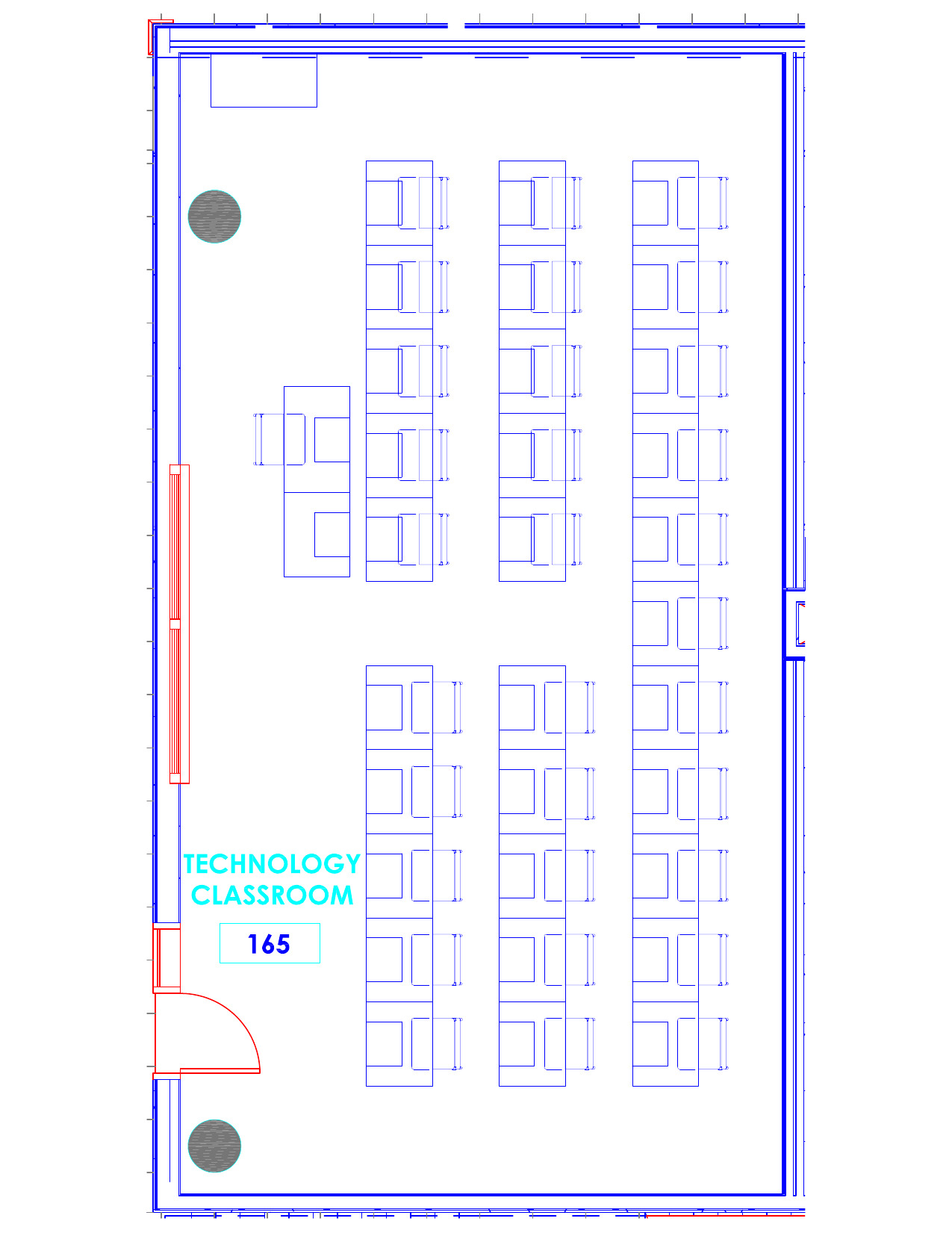 Seating chart for Kravis 165