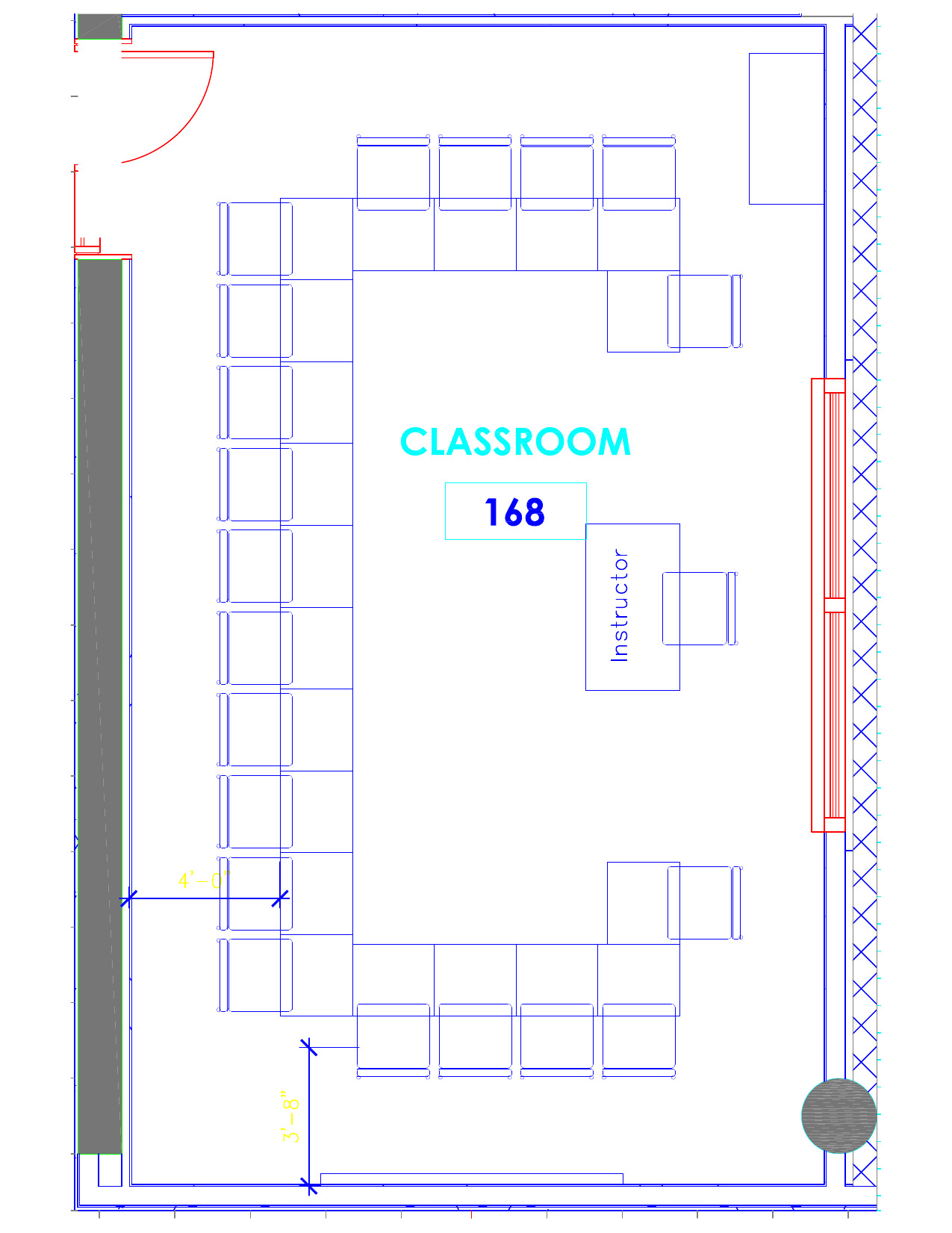 Seating chart for Kravis 168