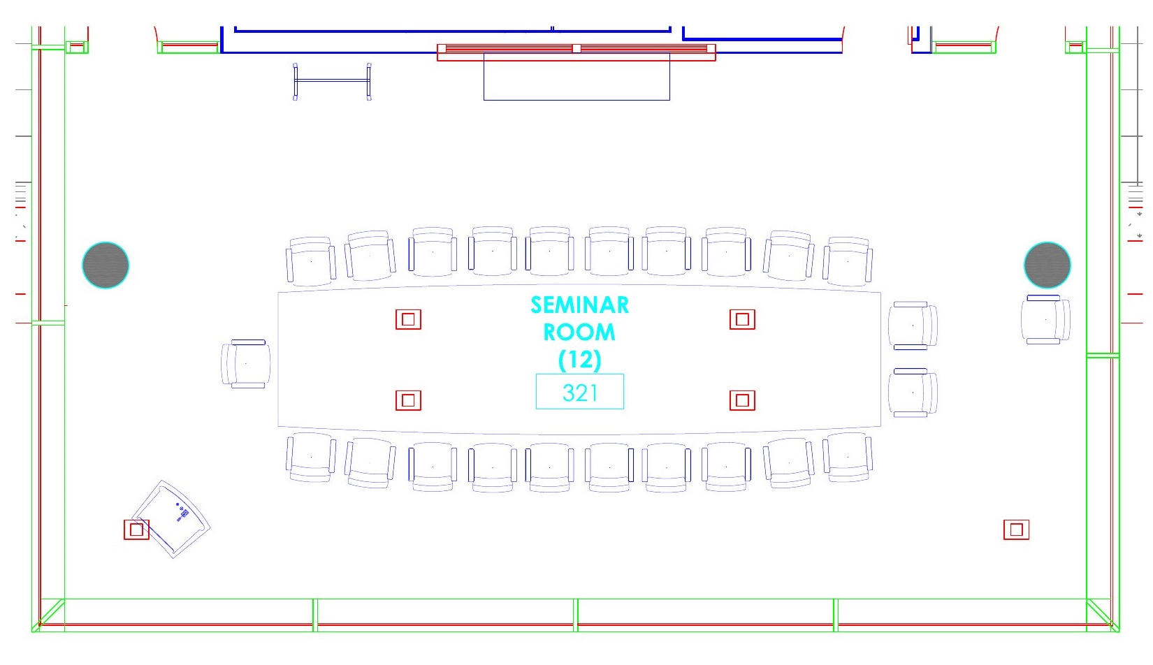 Seating chart for Kravis 321