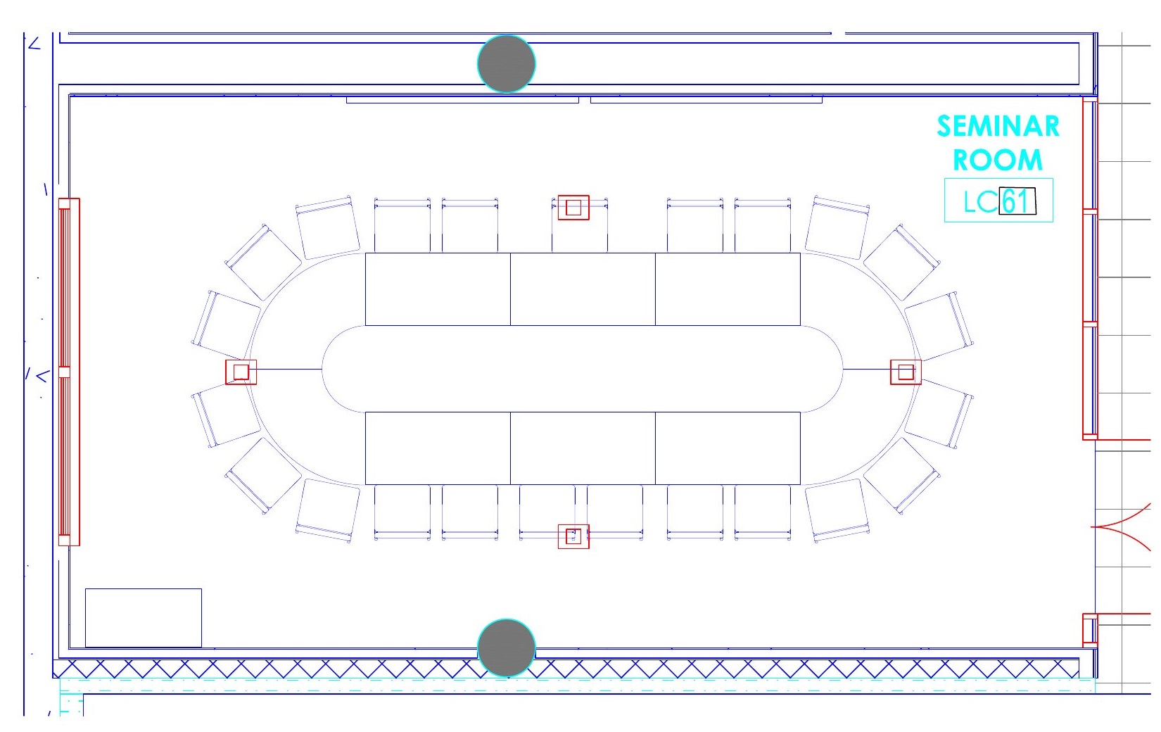 Seating chart for Kravis LC61