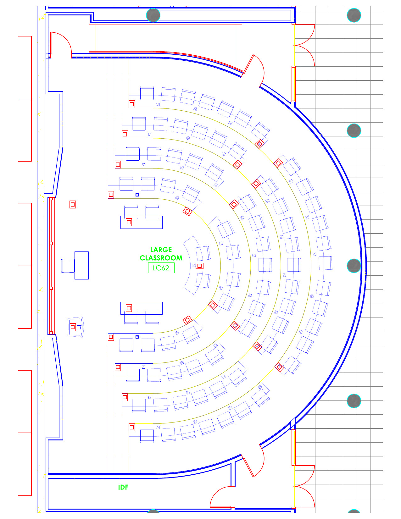 Seating chart for Kravis LC62