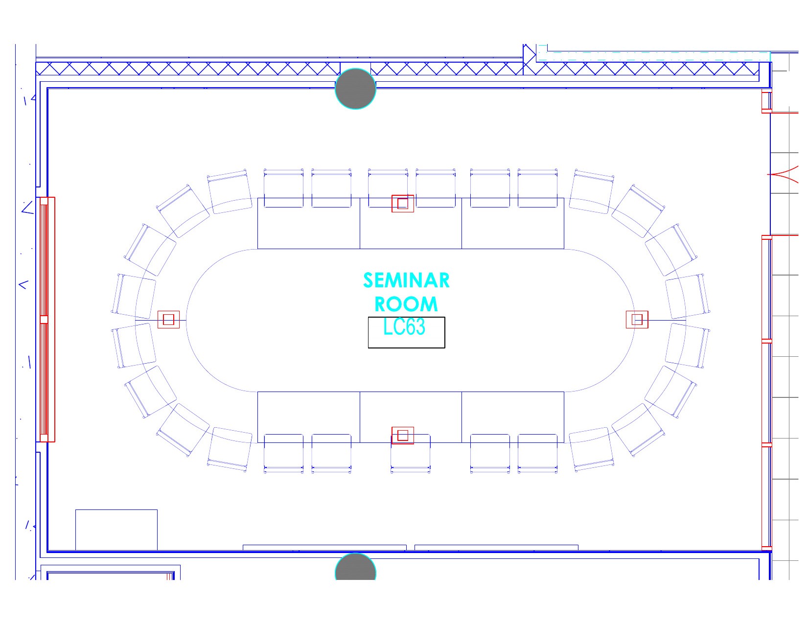 Seating chart for Kravis LC63