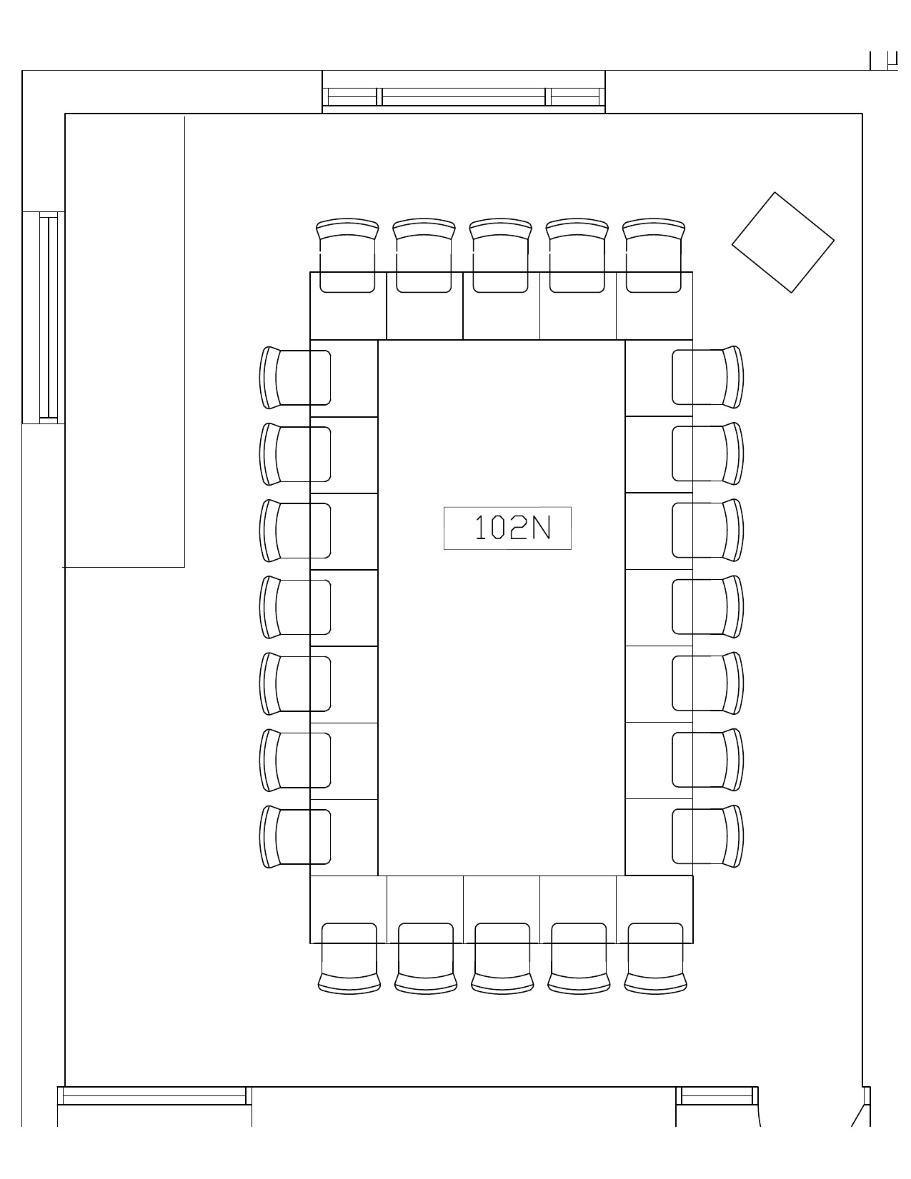 Seating chart for Roberts North 102