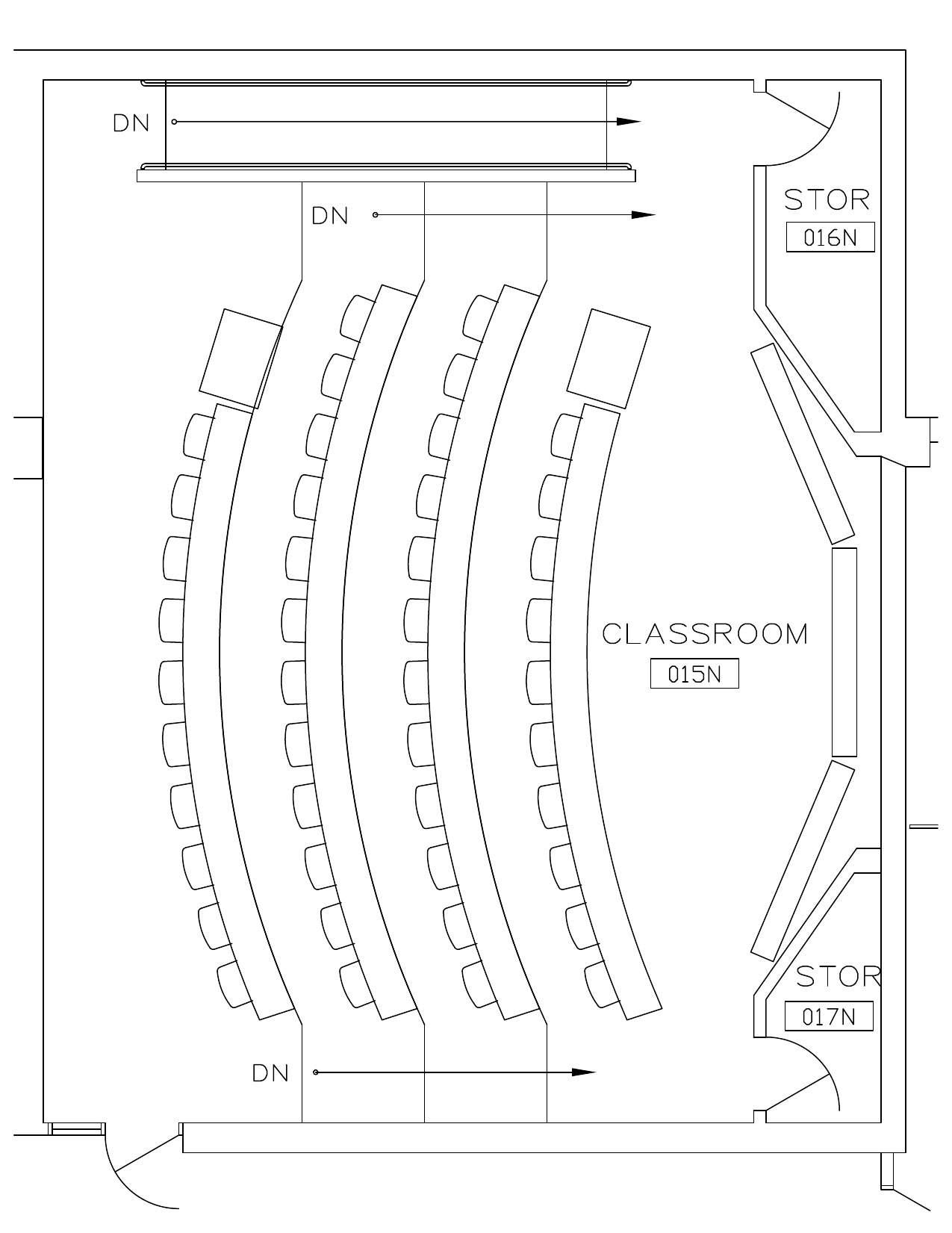 Seating chart for Roberts North 15