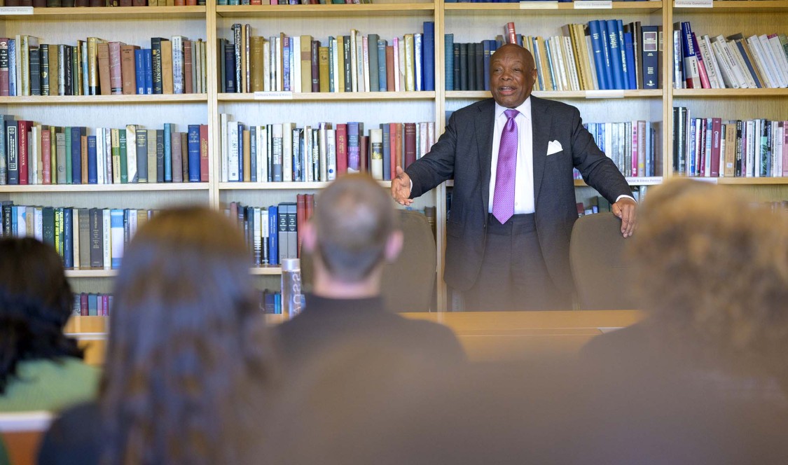 Willie Brown speaking to KLab students
