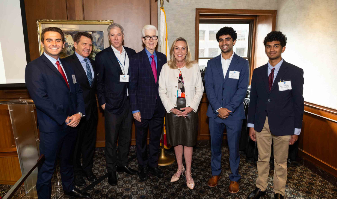 Rose students photo op with Scott Laurie, Gov. Davis and Kathryn Barger