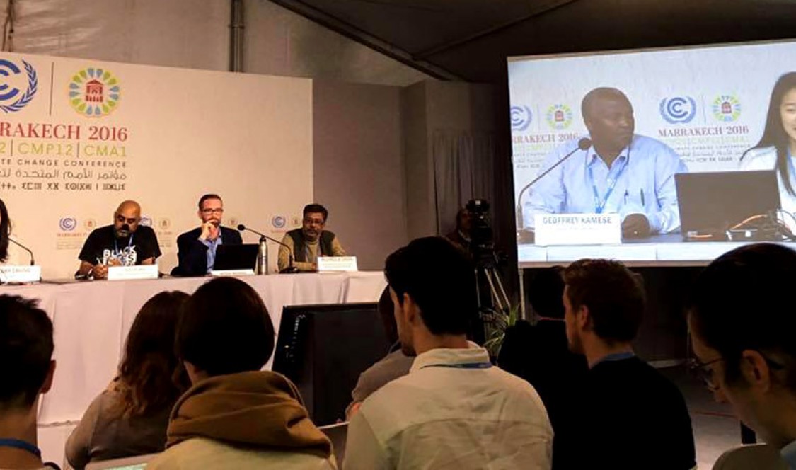 Becky Chung at UN conference in Morocco