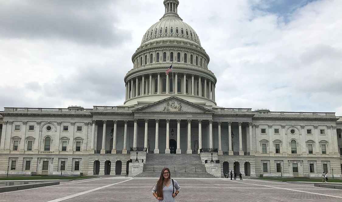 Chloe Amarilla at the U.S. Capitol