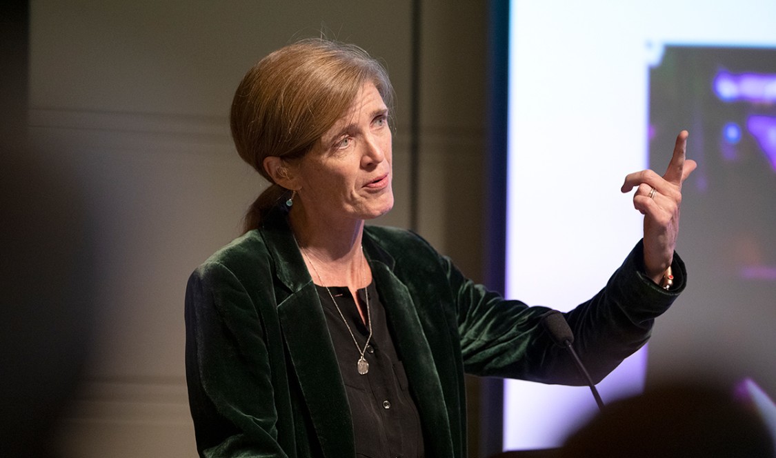 Susan Power speaking at the Athanaeum