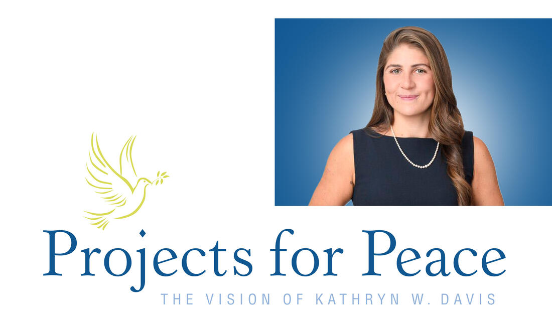 Anoush Baghdassarian ’17 image with Projects for Peace logo