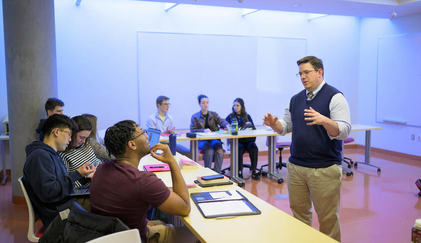 Prof. Andy Sinclair teaching students