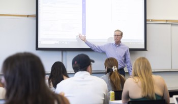 Gary Birkenbeuel teaching a class.